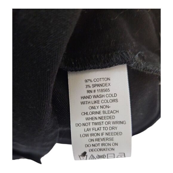 Quacker Factory Black Rhinestone Western Denim Style Vest Lg - Picture 8 of 8